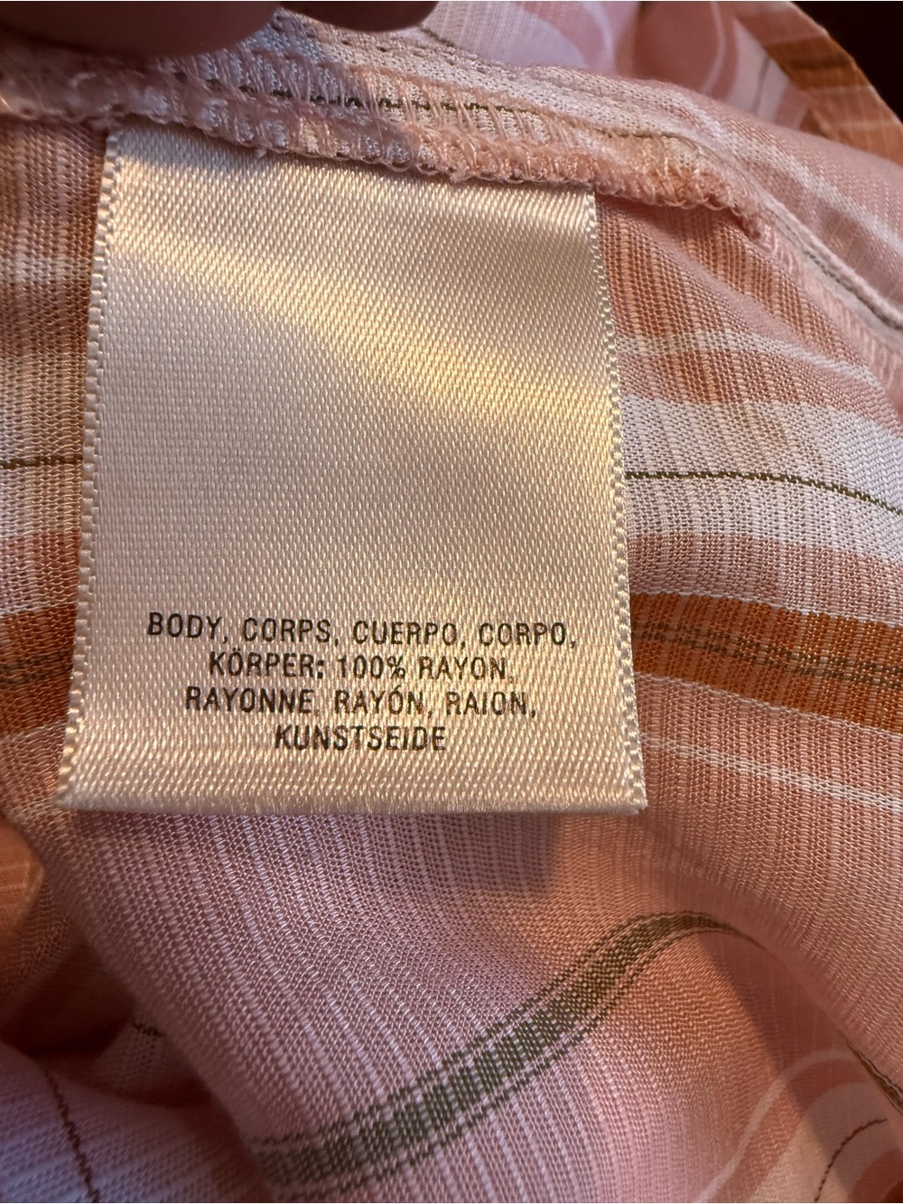 NWT Maeve Anthropologie Pink Rose Striped Peasant Blouse XL p - Picture 7 of 8